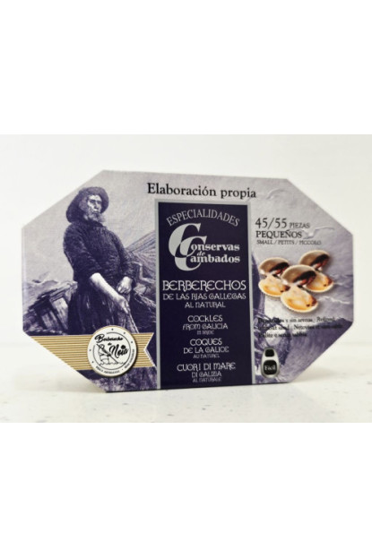 Berberechos de las Rías Gallegas al Natural – Lata 120 g Gourmet
