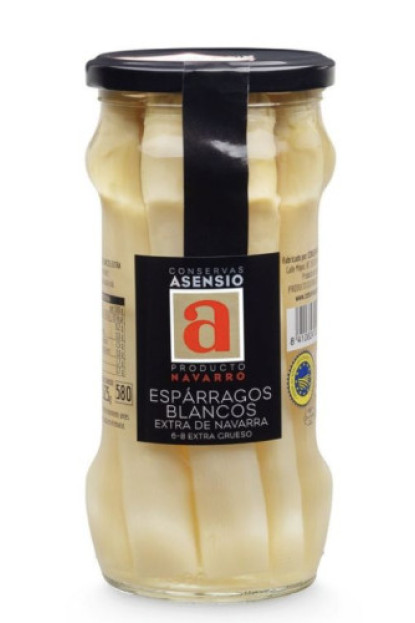 Espárragos Blancos 6/8 Extra Gruesos – Frasco 540 g