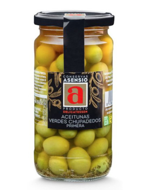 Aceitunas Verdes “Chupadedos” – Tarro 350 g