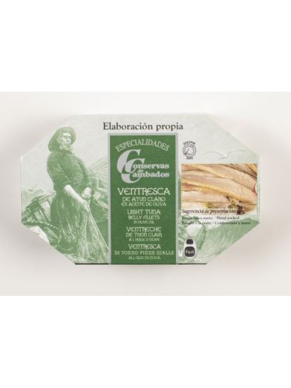 Ventresca de Atún Claro en Aceite de Oliva – Lata 120 g Gourmet
